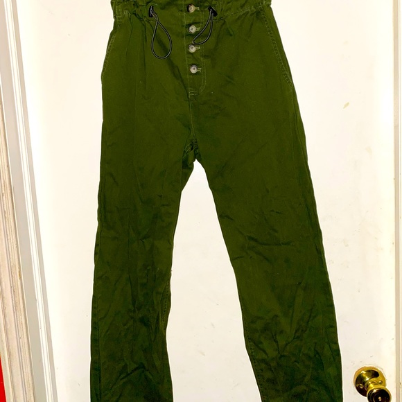 Button down draw string pants - Picture 1 of 4